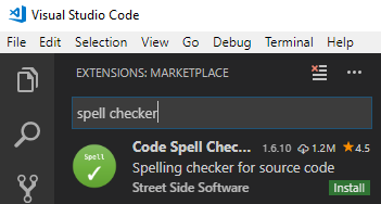 Spell checker extension